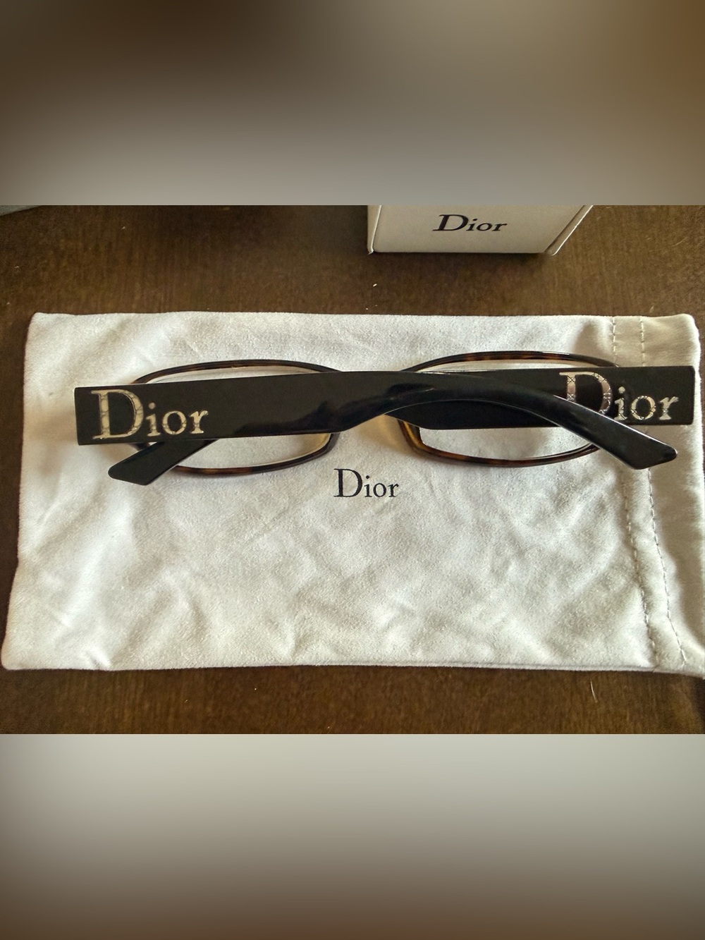 Dior Men’s Black Frames with Tortoiseshell Accents